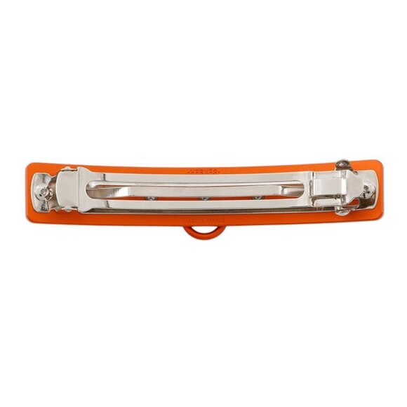 HERMES Caprice Hair Clip Aluminium Orange - Picture 7 of 9